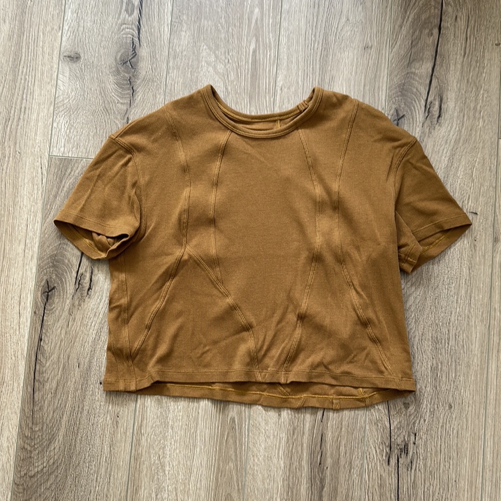 Lululemon Ribbed Modal-Cotton T-Shirt